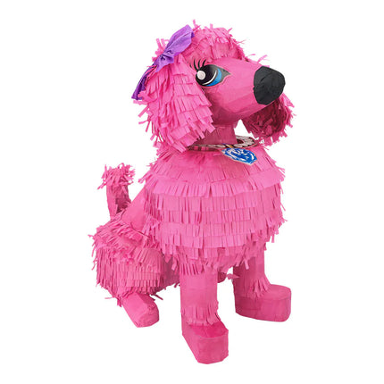 Piñata: Lyserød puddel (45 x 24 x 38 cm)