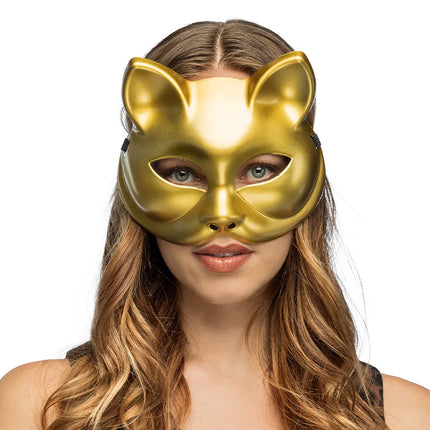 Halvmaske Kitty, guld