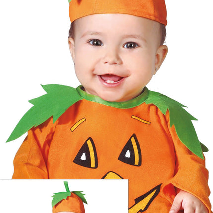 Græskar halloweenkostume baby orange