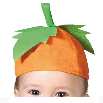 Græskar halloweenkostume baby orange