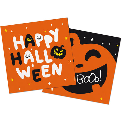 Servietter Halloween - Halloween BoOo! - 33 x 33 cm - 20 stk