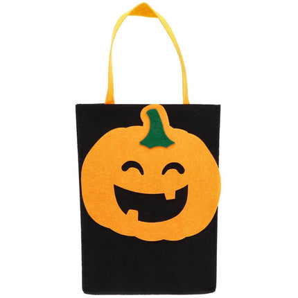 Trick or Treat Bag Filtgræskar - Halloween BoOo! - 27x20x10 cm