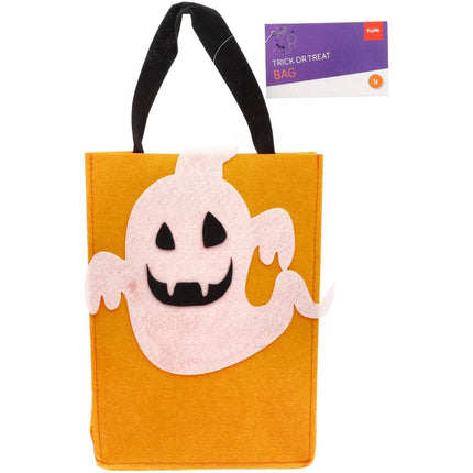 Trick or Treat Bag Felt Ghost - Halloween BoOo! - 27x20x10 cm