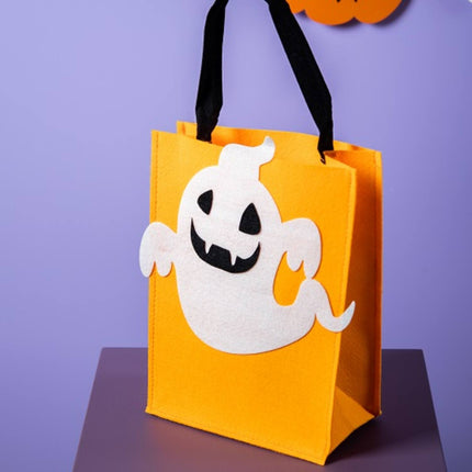 Trick or Treat Bag Felt Ghost - Halloween BoOo! - 27x20x10 cm
