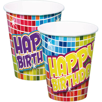 Papirkopper - Birthday Blocks 250 ml - 6 stk