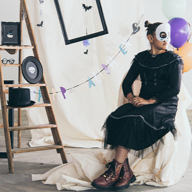 Maske Happy Halloween Skelet