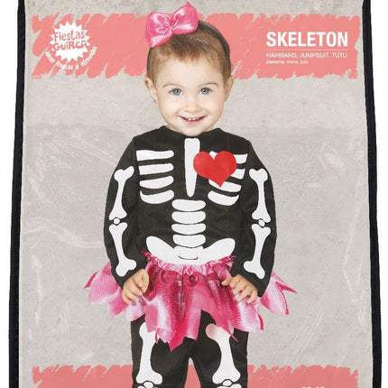 Skelet Halloween kostume Baby Tutu