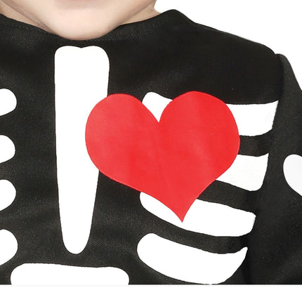 Skelet Halloween kostume Baby Tutu