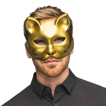 Halvmaske Kitty, guld