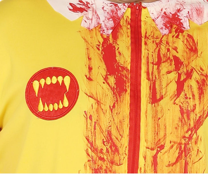 Zombie klovn halloweenkostume herre L