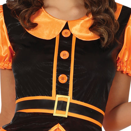 Heks Jurk Oranje Dames