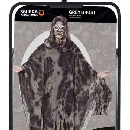 Halloween-kostume: Grå-sort spøgelse