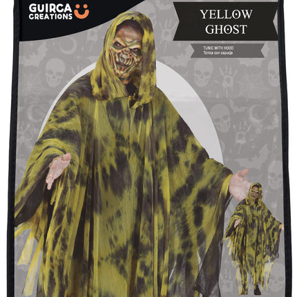 Halloween-kostume: Gul og sort spøgelse