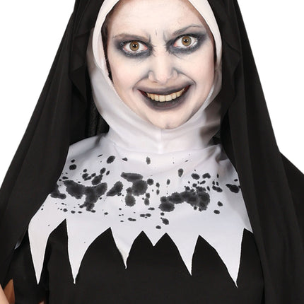 Halloween-kostume, sort og hvid, til kvinder, ikke-binært