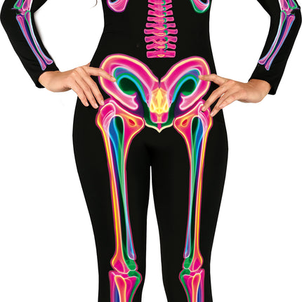 Halloween-kostume til kvinder: Neon-skelet
