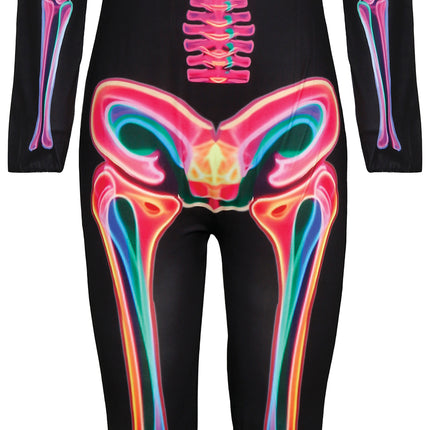 Halloween-kostume til kvinder: Neon-skelet