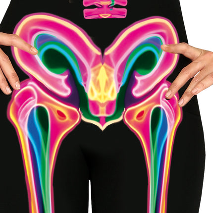 Halloween-kostume til kvinder: Neon-skelet