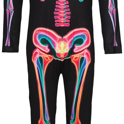 Halloween-kostume til mænd: Neon-skelet