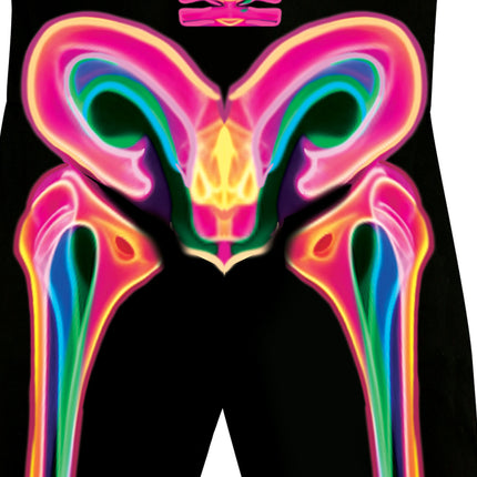 Halloween-kostume til mænd: Neon-skelet