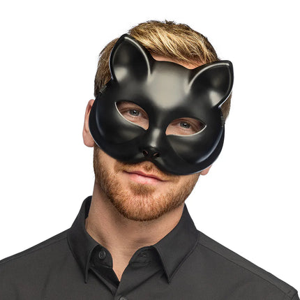 Halvmaske Kitty, sort
