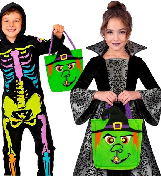 »Trick or Treat«-taske med heksemotiv