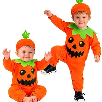 Halloween-jumpsuit til baby – græskar, 2-delt