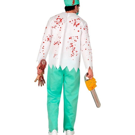 Halloween-kostume til mænd: Zombie-læge med blod