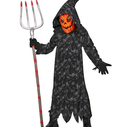 Halloween-kostume til børn: Græskar-græsslåmaskine