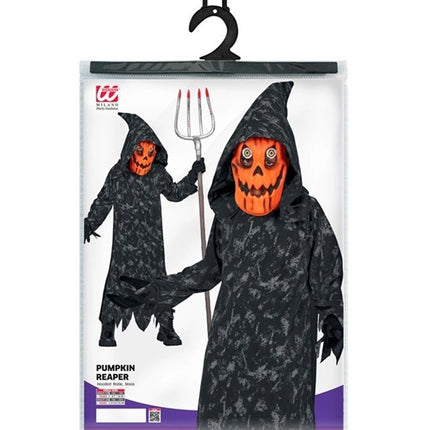 Halloween-kostume til børn: Græskar-græsslåmaskine