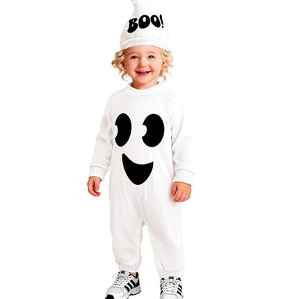 Halloween-kostume: Hvid baby-spøgelse