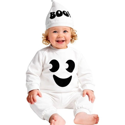 Halloween-kostume: Hvid baby-spøgelse