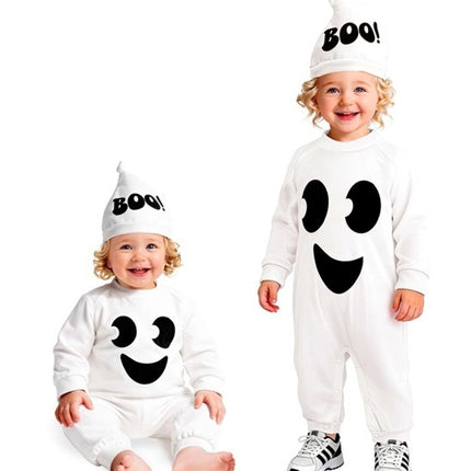 Halloween-kostume: Hvid baby-spøgelse
