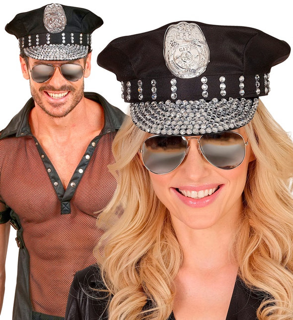 Politikasket sort Stras Stones