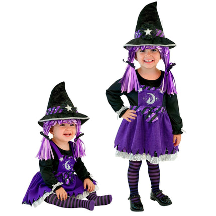 Heksekostume, lilla, baby