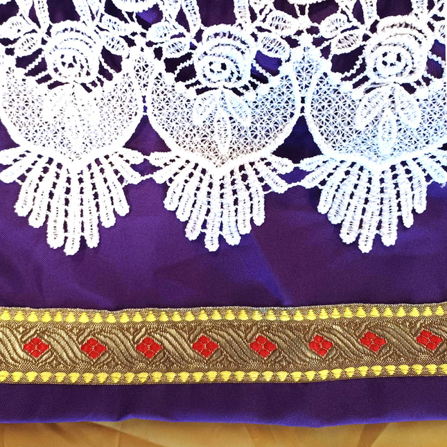 Sinterklaas-dragt komplet i fløjl, 4 dele