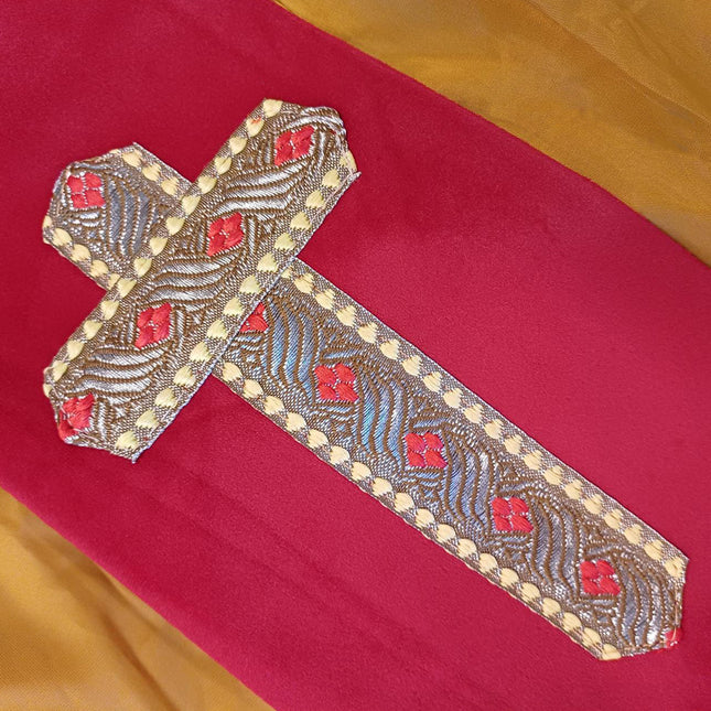 Sinterklaas-dragt komplet i fløjl, 4 dele