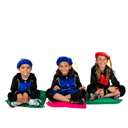 Piet-kostume til børn, blå/sort