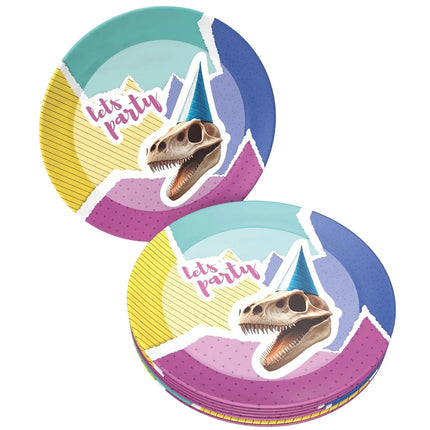 Dinosaur-tallerkener »Lets Party« 23 cm, 8 stk.