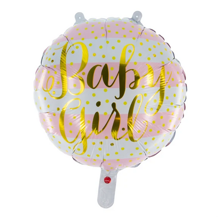 Baby-heliumballon, pige, tom, 45 cm