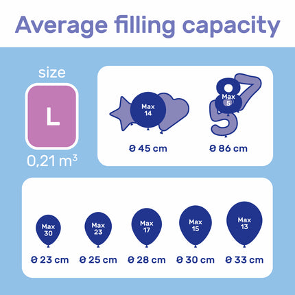 Heliumtank til 30 balloner