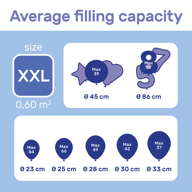 Heliumtank til 80 balloner
