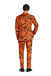 Tigerkostume til mænd, orange, 3-delt
