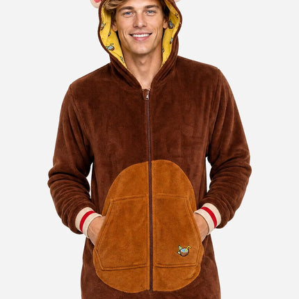 Abe-onesie, unisex, brun