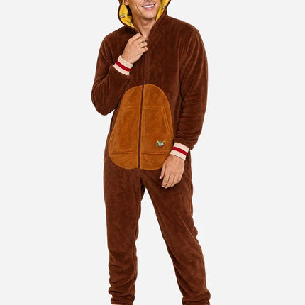Abe-onesie, unisex, brun