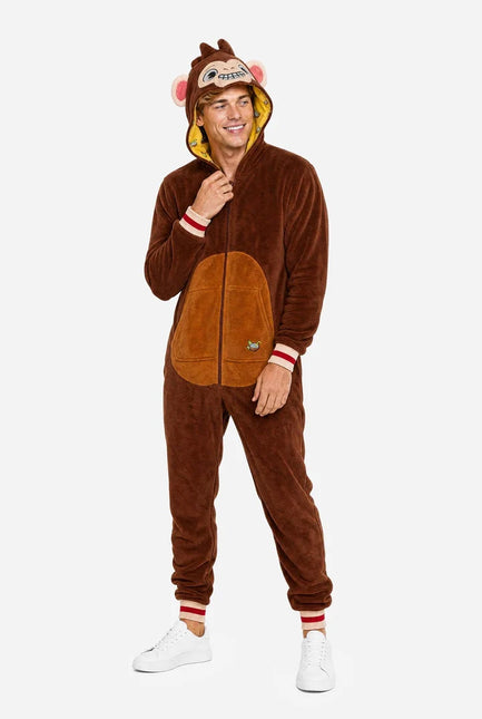 Abe-onesie, unisex, brun