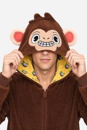 Abe-onesie, unisex, brun