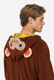 Abe-onesie, unisex, brun