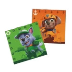 Paw Patrol-servietter, grøn og orange, 33 cm, 20 stk.