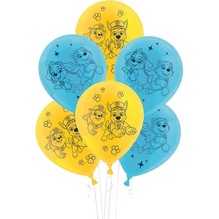 Paw Patrol-balloner, 25 cm, 10 stk.