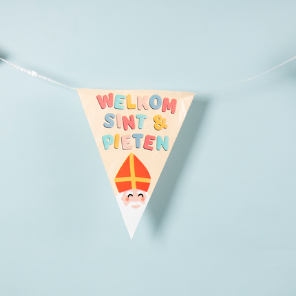 Flagline byder Sint & Piet velkommen 6m